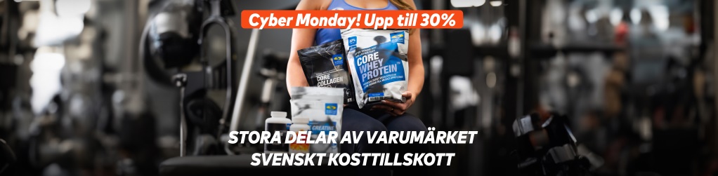 Cyber Monday! Upp till 30% rabatt p Svenskt Kosttillskott